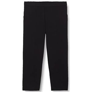 Kaffe Curve Dames Plus Size Suit Pants Tailored Elastische Waist Cropped Trainingsbroek voor dames, Black Deep