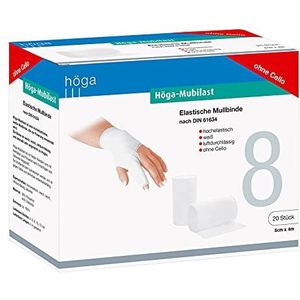 höga-mubilast Lot de bandes élastiques, 8 cm x 4 m, Lot de 20