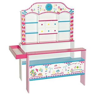 Roba 'Candyshop' Boutique speelgoed voor kinderen, 95 cm lengte x 107 cm breedte x 120,5 cm hoogte, roze/turquoise