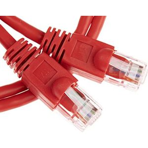 CDL Micro Snagless Cat5e RJ45 netwerkkabel (Ethernet, UTP, 1 m) rood