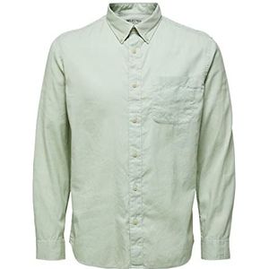 SELECTED HOMME Tencel™ Lyocell zacht herenoverhemd, Desert Sage