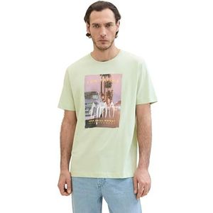 TOM TAILOR 1042532 T-shirt voor heren (1 stuk), 35169 - Tender Sea Green