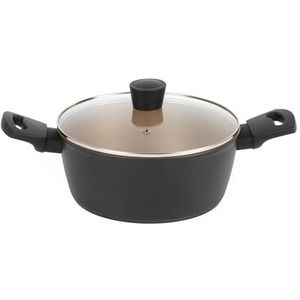 Russell Hobbs weelderige voorraad - 24 cm - niet-klevend - Casserole Pot met deksel - Vaatwasser veilig