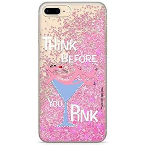 Originele Pink Panther iPhone 7 Plus, iPhone 8 Plus, Pink Panther Case, beschermhoes van kunststof en TPU-siliconen beschermt tegen stoten en krassen