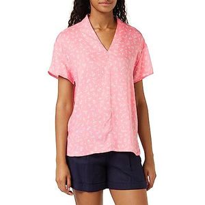 United Colors of Benetton Blouse 5uefdq04q Dameshemd (1 stuk), Roze met bloemenpatroon, 73 W