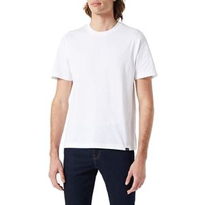 Seidensticker T-shirt met ronde hals, rechte pasvorm, heren, Wit
