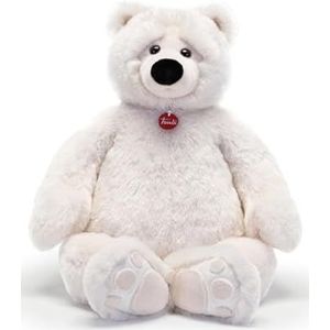 Trudi Joel Ivoor teddybeer voor Kerstmis, verjaardag en Valentijnsdag. Pluche ijsbeer | 45 x 80 x 30 cm Taglia XXL | Klassieke teddybeer | Modello 25635