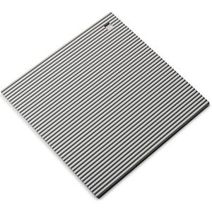 Zeal Beschermhoes van silicone, hittebestendig, platte onderkant, antislip, siliconen, grijs, 22 cm