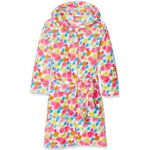 Playshoes Fleece badjas zee bloemen, meerkleurig (roze), 74 (maat fabrikant: 74/80) meisjes, Meerkleurig