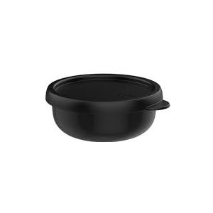 Mepal - Lumina magnetroncontainer - Luchtdichte voedselcontainer met deksel voor koelkast, vriezer, stoomoven, magnetron en vaatwasser - Serveerschaal - 250 ml - Nordic black
