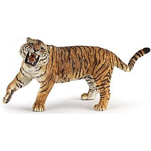 Papo – figuren om te verzamelen – wilde dierfiguren – tijger die rust – katten – savanne – geschikt voor kinderen – meisjes en jongens – vanaf 3 jaar