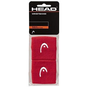 HEAD Unisex 2,5 zweetband, rood, eenheidsmaat