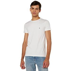 Tommy Hilfiger heren t shirt ronde hals, Wit