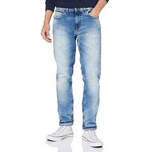 Tommy Jeans Austin Slim Tapered Jeans voor heren, Wilson Light Blue Stretch