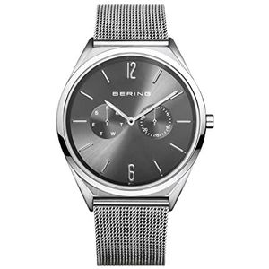 BERING Gemengd analoog kwarts Classic Collection horloge met armband van roestvrij staal en saffierglas 17140-009, zilver., Horloge