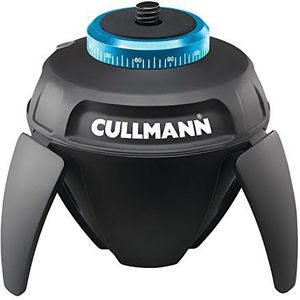 Cullmann Smart Pano360 Zwarte elektrische panoramakop statiefhouder 1/4 inch beschermhoes afstandsbediening IR Bluetooth® voor selfie houder Smartphone Camera iPhone DSLR Action GoPro CSC