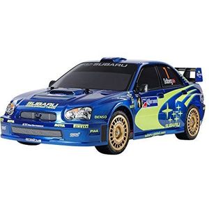 TAMIYA 47372-1:10 bouwset voor RC auto Subaru Impreza WRX 2004 (TT-01E) - gedetailleerde modelbouwset voor op afstand bestuurbare auto voor montage vanaf 14 jaar, ongeverfd