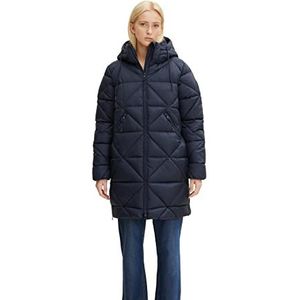 TOM TAILOR Denim Dames winterjas met capuchon, 10668 - Sky Captain Blue., M, 10668 - Sky Captain Blue