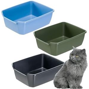 Ferplast NIP kattenbak met hoge randen, open kattenbak, 46 x 36 x 16,2 cm