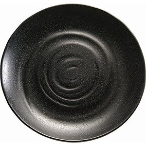 APS ZEN 83941 melamine borden, rond, Ø 28 x 3 cm, zwart