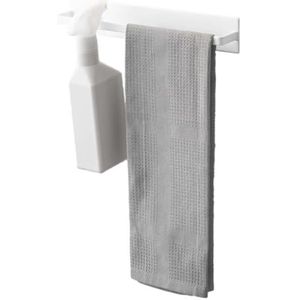 Yamazaki Home Large support magnétique pour torchons de cuisine pour réfrigérateur ou mur | Acier, taille unique, blanc