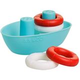 Ubbi Boat & Buoys Bath Toys, inclusief 1 boot en 4 Buoys, Bath Time Toys voor peuters