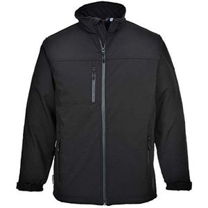 Portwest Softshell jas 3 lagen zwart maat XS TK50BKRXS, zwart.