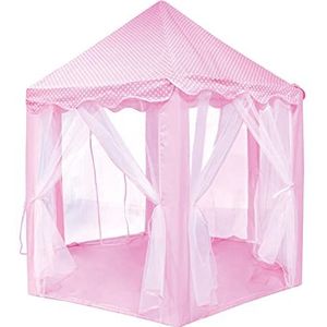 Bino world of toys Prinsessentent voor kinderen vanaf 3 jaar, speeltent voor baby's, roze speelgoed ter bevordering van de fantasie en het rollenspel van kinderen, roze