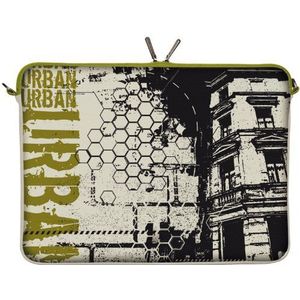 DIGITTRADE LS152-15 Urban Designer Notebook Sleeve Case voor Laptop 15,4 inch tot 15,6 inch (39,1 - 39,6 cm) Breed neopreen tas