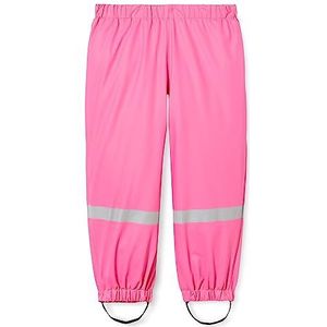 Playshoes Regenbroek voor kinderen, overtrekbroek voor jongens, wind- en waterdicht, broek met tailleband, roze (pink 18)