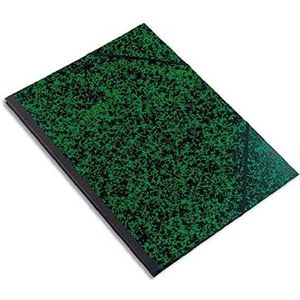 Exacompta - Ref. 542000E - 1 x tekenmap van karton met groen gemarmerd motief, met elastieken 32 x 45 cm - voor documenten in DIN A3-formaat