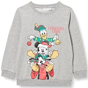 Name It Nmmozias Mickey Sweatshirt Bru Wdi trainingspak voor jongens, grijs.