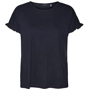 Vero Moda Vmdana SS O-hals Top Jrs T-shirt dames, Navy Blauw