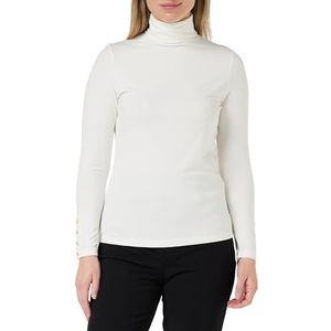 Joe Browns Essentials T-shirt à manches longues et col roulé super doux pour femme, Blanc hivernal, 44