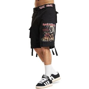 Brandit Iron Maiden Savage Shorts The Number Of The Beast Black Edition Shorts Uniseks, zwart.