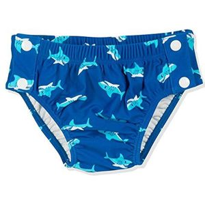 Playshoes UV-bescherming luierbroek haai om te knopen luierbroek baby jongens, blauw (blauw 7), 62 (fabrieksmaat: 62/68), Blauw