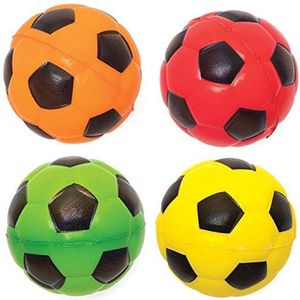 Baker Ross AX325 Mini zachte voetbalballen, verpakking van 6 stuks, springballen, perfect voor kinderfeestzakjes, gunsten, zakspeelgoed of kleine cadeaus voor kinderen