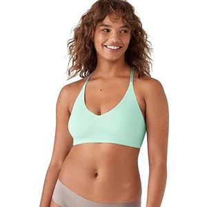 True & Co True Body BH met driehoekig kant en gekruiste rug, dames, muntzaag, L, Mint zaag