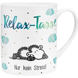 Sheepworld 45755 Relax-mok ""Relax-mok - alleen geen stress"", meerkleurig, 60 cl