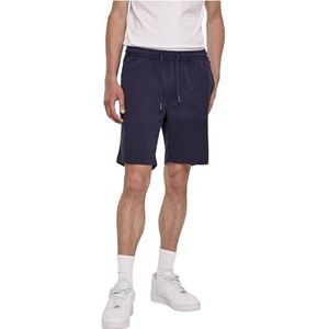 Urban Classics Stretch Twill joggingbroek voor heren, casual chino shorts voor heren, korte broek met trekkoord in de taille, in vele kleuren, maten XS-5XL, Marine.