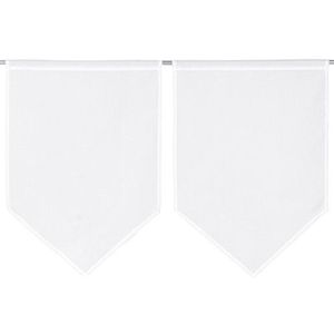 Linder Gordijn, effen, polyester, 90 x 60 cm, wit