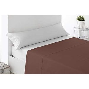 Miracle Home. Zacht en comfortabel laken, 100% geborstelde microvezel, kreukvrij en anti-peeling. 260 x 270 cm, bed 180 cm, bruin