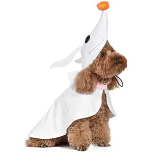 Disney for Pets Meneer Jack Zero Halloween kostuum voor honden, maat M, Halloween-kostuum voor honden, officieel gelicentieerd Disney, wit (FF21825)