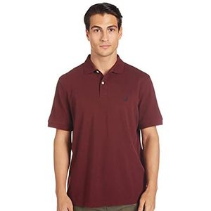 Nautica Klassiek fit poloshirt voor heren, Bordeaux