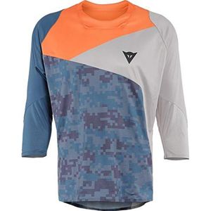 Dainese Hg Otzarreta T-shirt voor heren, 3/4 mouwen, camouflage-blauw/lichtblauw