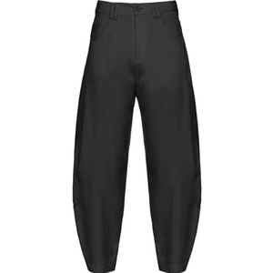 Pinko Pollock Pantalon Satin Coton Viscose Décontracté Femme, Z99_Noir Limousine, 48