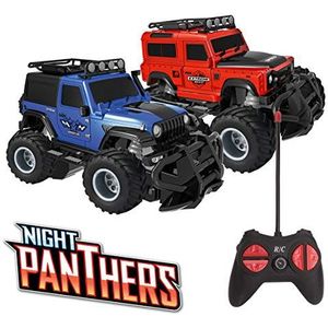 XTREM RAIDERS - Xtream Raiders-Night Panthers Mini terreinwagen, rood, voor kinderen, grappig, met hoogwaardige afwerking, XT180911