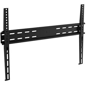 DCU Tecnologic TV-wandkast, vaste tv-houder, tv-beugel voor beeldschermen, 37-70 inch VESA max. 600 x 400 mm, maximaal gewicht 70 kg, snelle en eenvoudige installatie, zwart