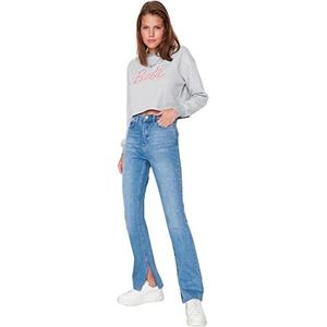 Trendyol Damesjeans in marineblauw, maat 70, Navy Blauw