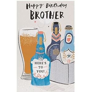 UKGreetings verjaardagskaart ""Happy Birthday Brother Beers